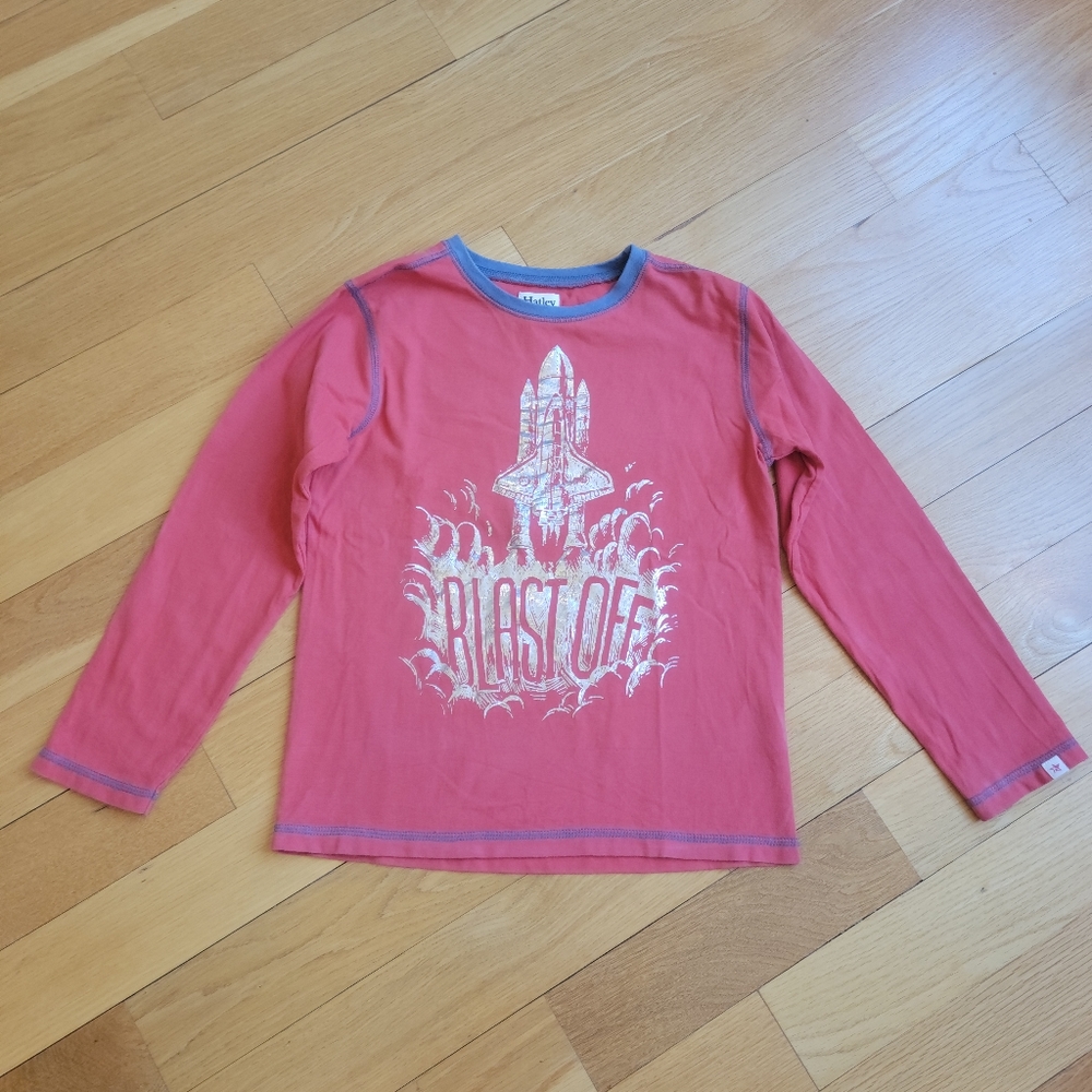 Hatley Boys Blast Off Long Sleeve Tee Size 8